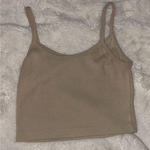 brown cami top<3